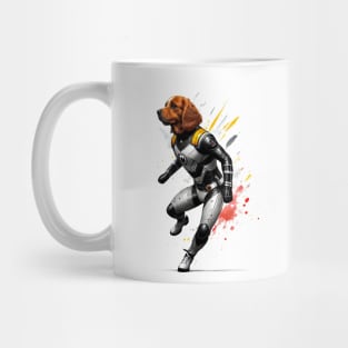 Flying to the Rescue: Cocker Spaniel Heroic Suit Tee Mug